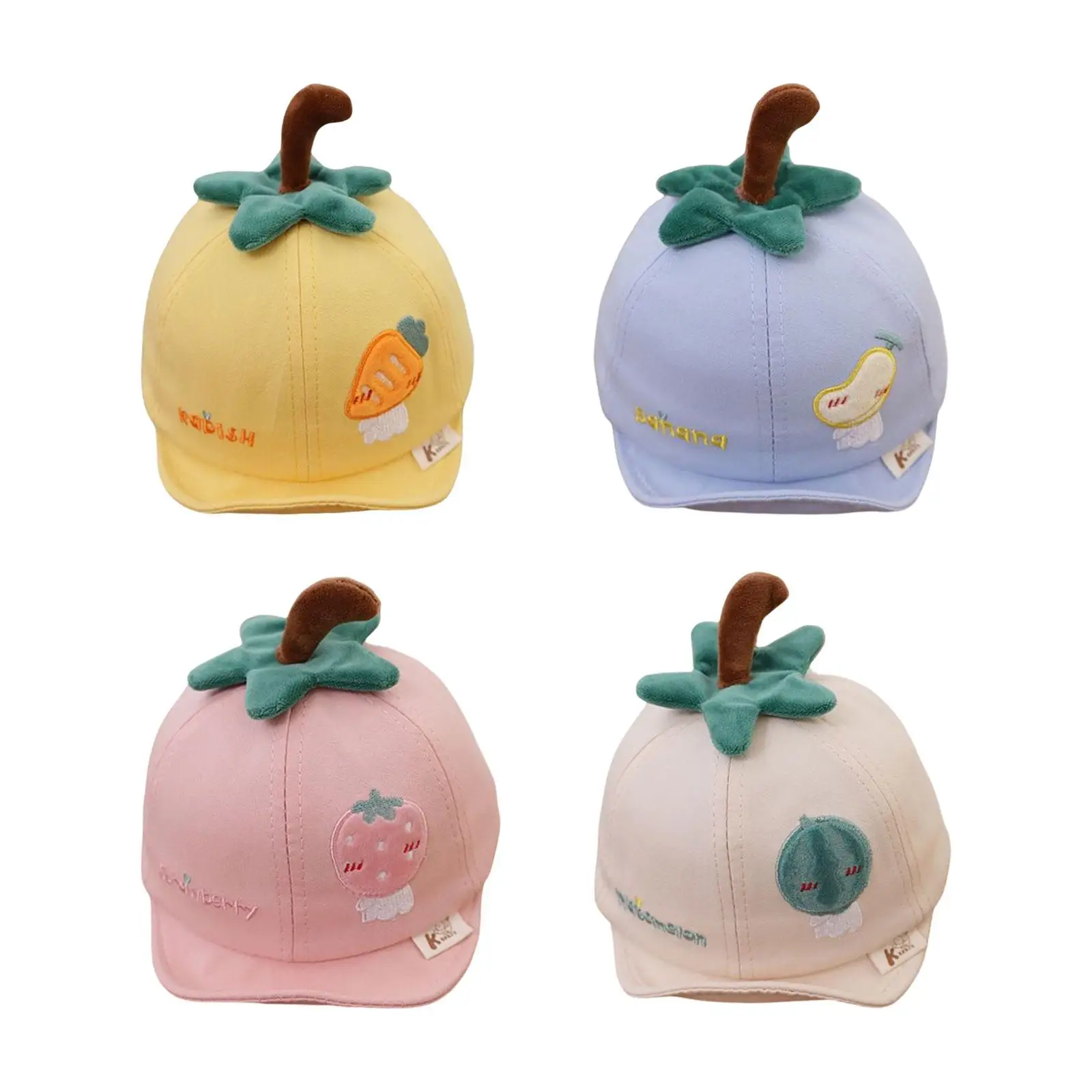 Babies Sun Hat Cute Boy Lovely Girl Cartoon Soft Brim Baby Baseball Cap Infant Baseball Hat for Spring Summer Toddler Hat