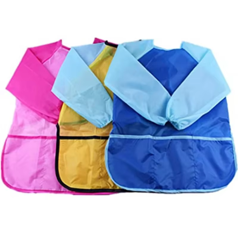 Babero impermeable manga larga para bebé – Pintura y comidas - imagen 5