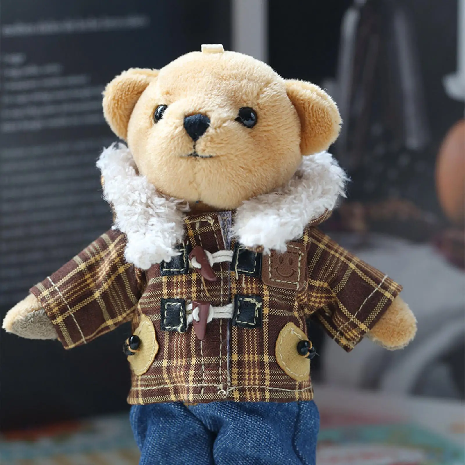 Doll Coat Miniature Clothes Accs, Handmade Clothing for 15cm Girl Dolls Dress up Halloween Gifts, New Year Gifts