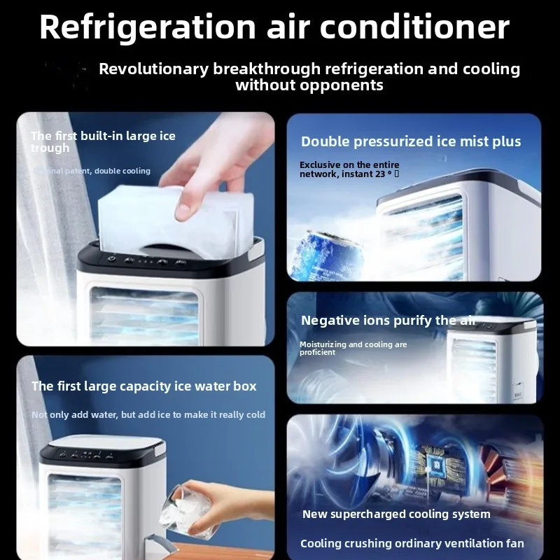 Aire acondicionado para mascotas, artefacto de refrigeración, ventilador Vertical para cachorros, Mini refrigeración pequeña, productos especiales para mascotas para perros y gatos - imagen 4