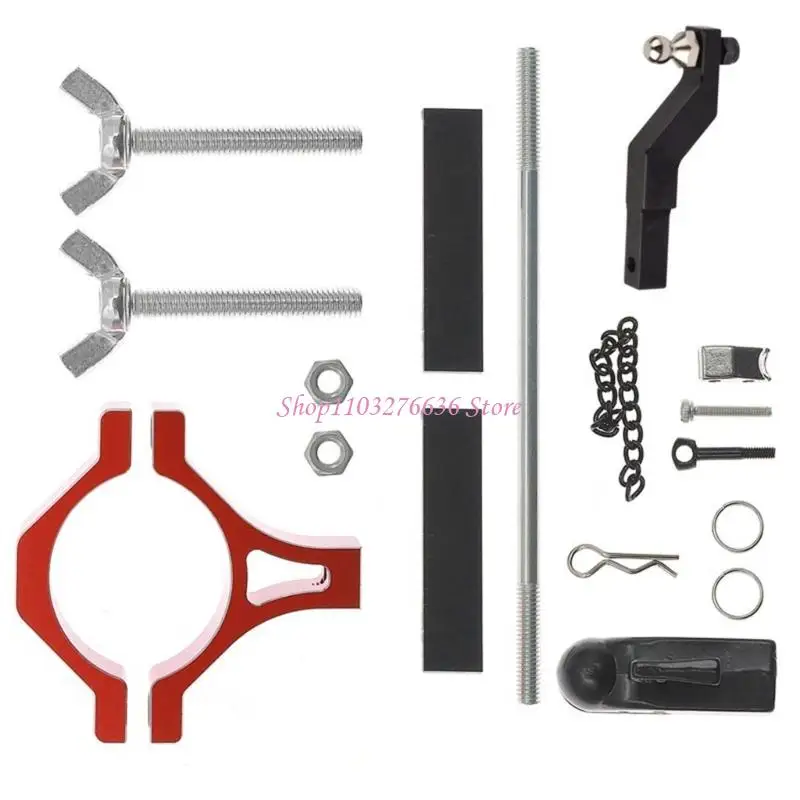 R6FD Conector remolque metal resistencia Herramienta accesorio vehículo Instalación gratuita - imagen 2