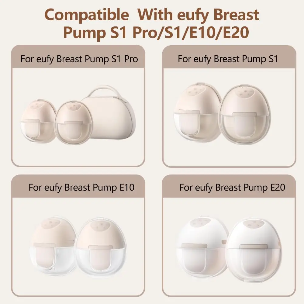 Piezas de extractor de leche, válvulas de pico de pato y diafragma de silicona compatibles con extractor de leche portátil eufy S1 Pro/S1/E10/E20 - imagen 2