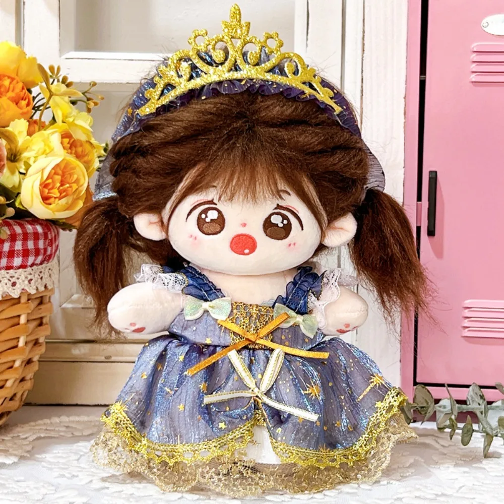 Exquisitos conjuntos de faldas DIY de 20cm, múltiples estilos, falda de sirvienta, corona, diadema de algodón - imagen 5