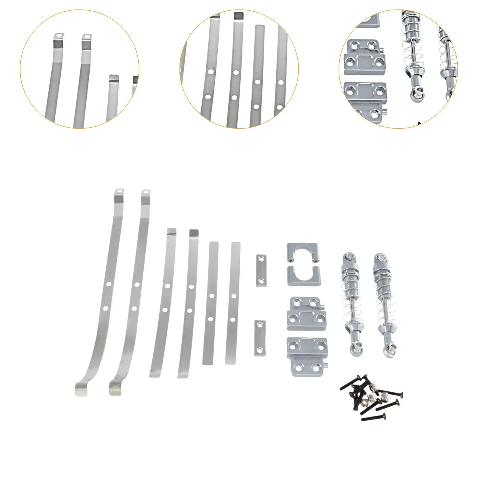 Metal Upgrade Parts DIY Accs Replacement for 1:12 Scale RC Hobby Car MN82