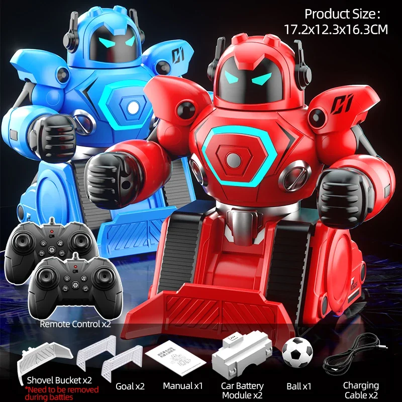Robot Jjrc Rc, Robot de boxeo y batalla, Robot de Control remoto 2,4G, Robot de lucha humanoide con dos Joysticks de Control, juguetes para niños - imagen 4