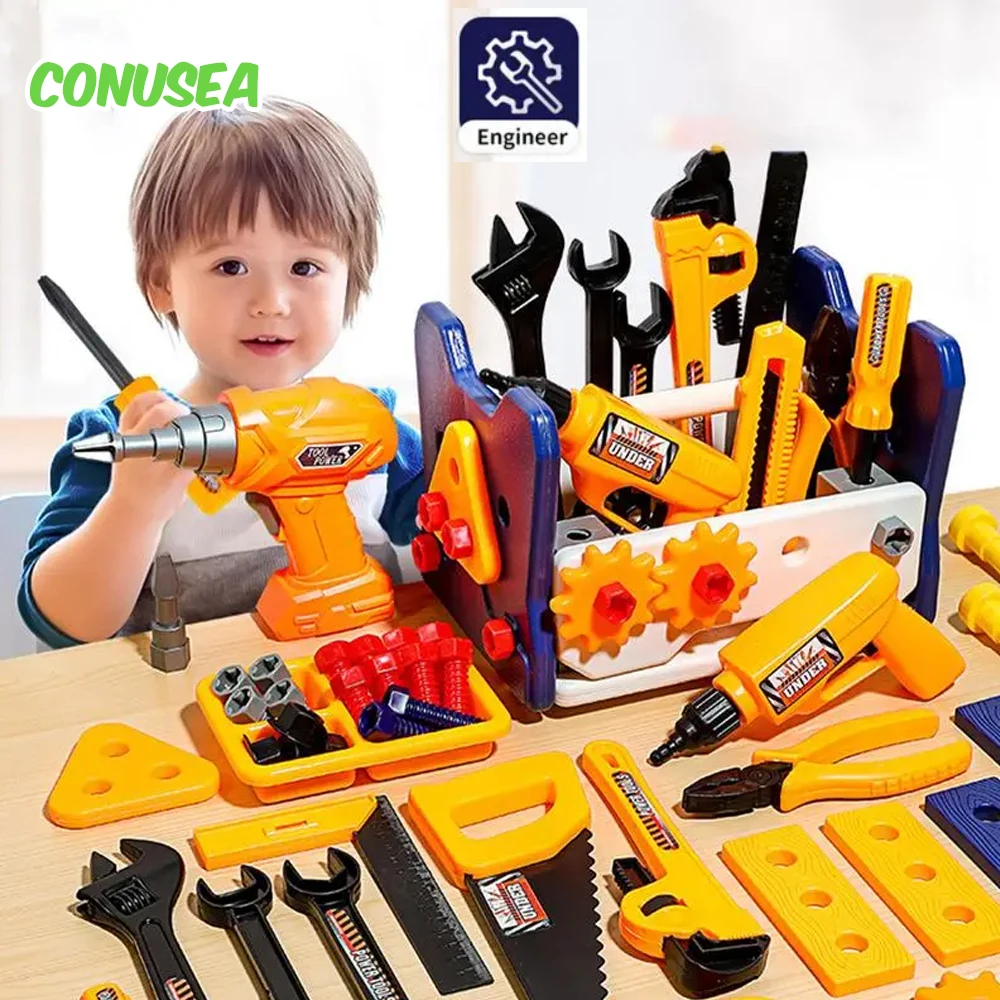 Kit de herramientas infantil – Taladro de juguete y taller educativo - imagen 2
