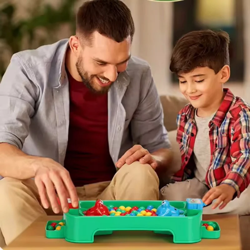 Juego de tablero interactivo de rana, juego para comer, 2-4 jugadores, fiesta familiar, juguete de competición multijugador - imagen 3