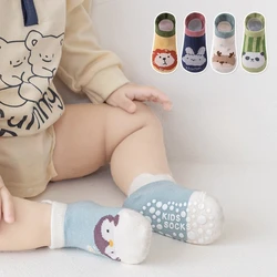 Calcetines antideslizantes de algodón con dibujos para bebé y niño