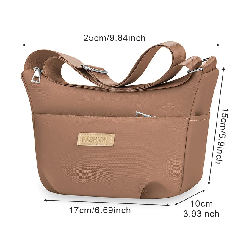 Bandolera Oxford lisa para niñas con correa ajustable – Estilo casual - imagen 4