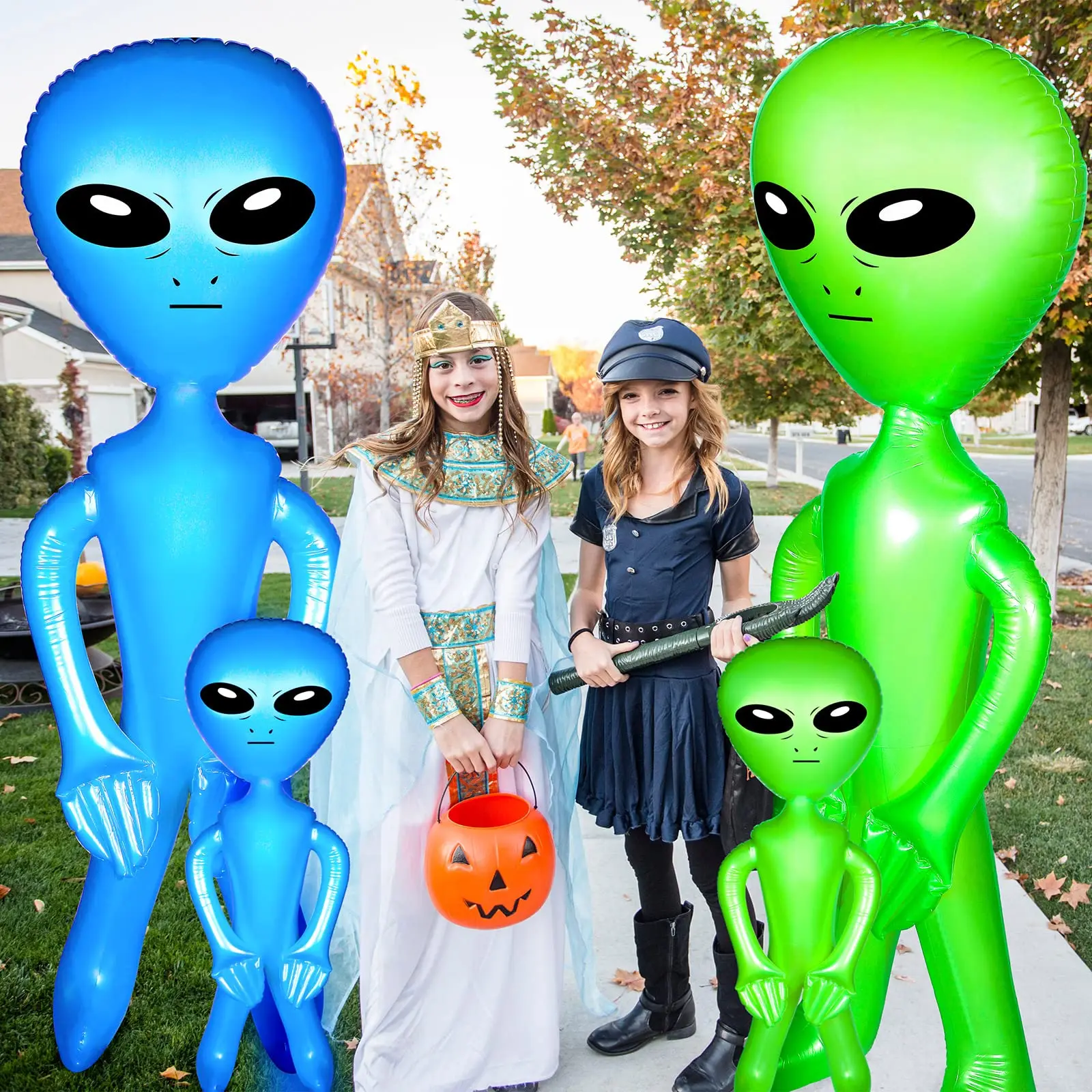 Figuras alienígenas hinchables para niños – Decoración infantil divertida