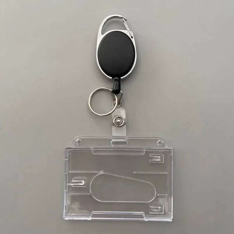 Funda protectora de plástico acrílico para tarjetas de crédito, funda doble para tarjetas de identificación, 1 unidad - imagen 2