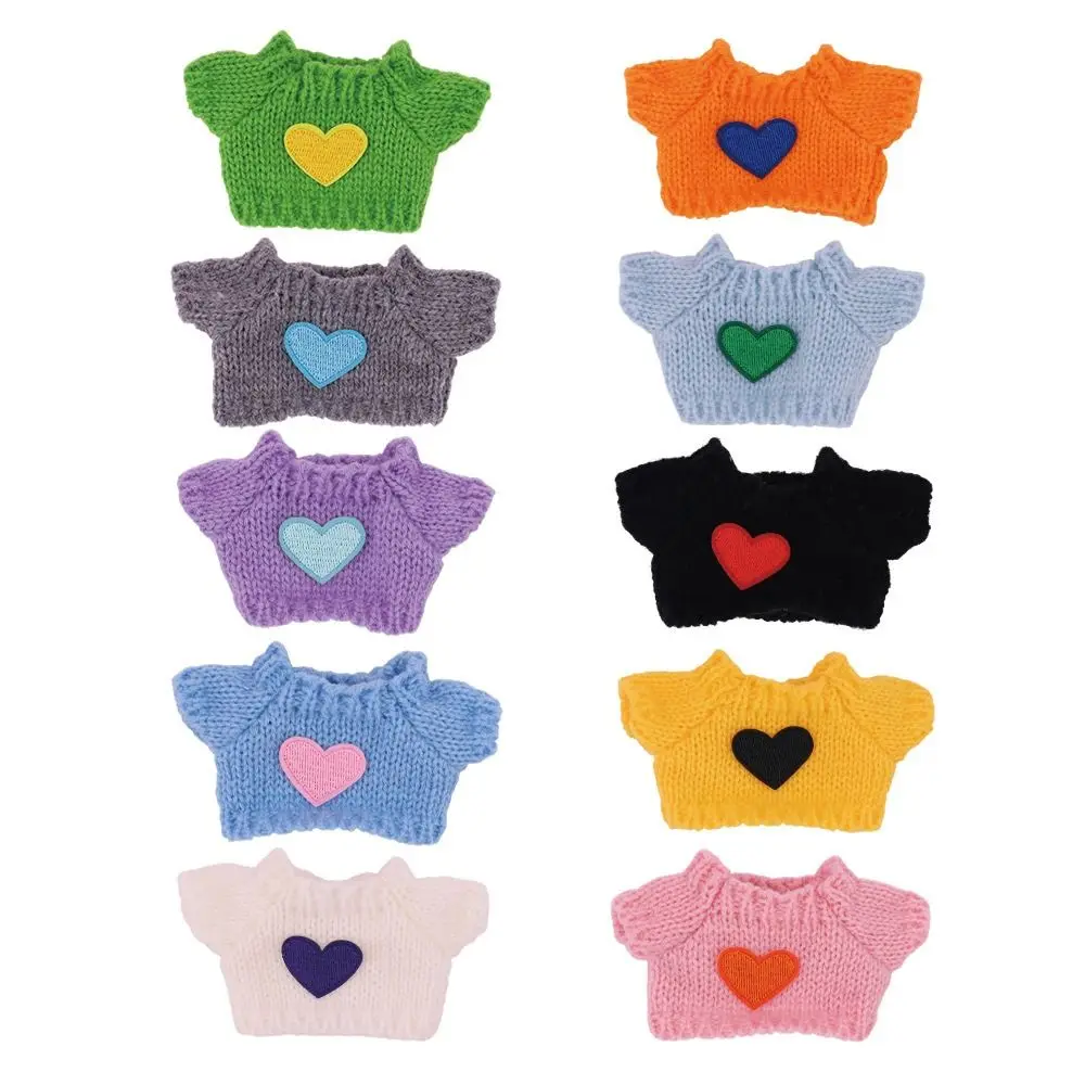 Ropa de muñeca multicolor de varios estilos, repuesto de suéter hecho a mano, conjuntos de pantalones vaqueros, decoración de juguete DIY para casa de muñecas - imagen 2