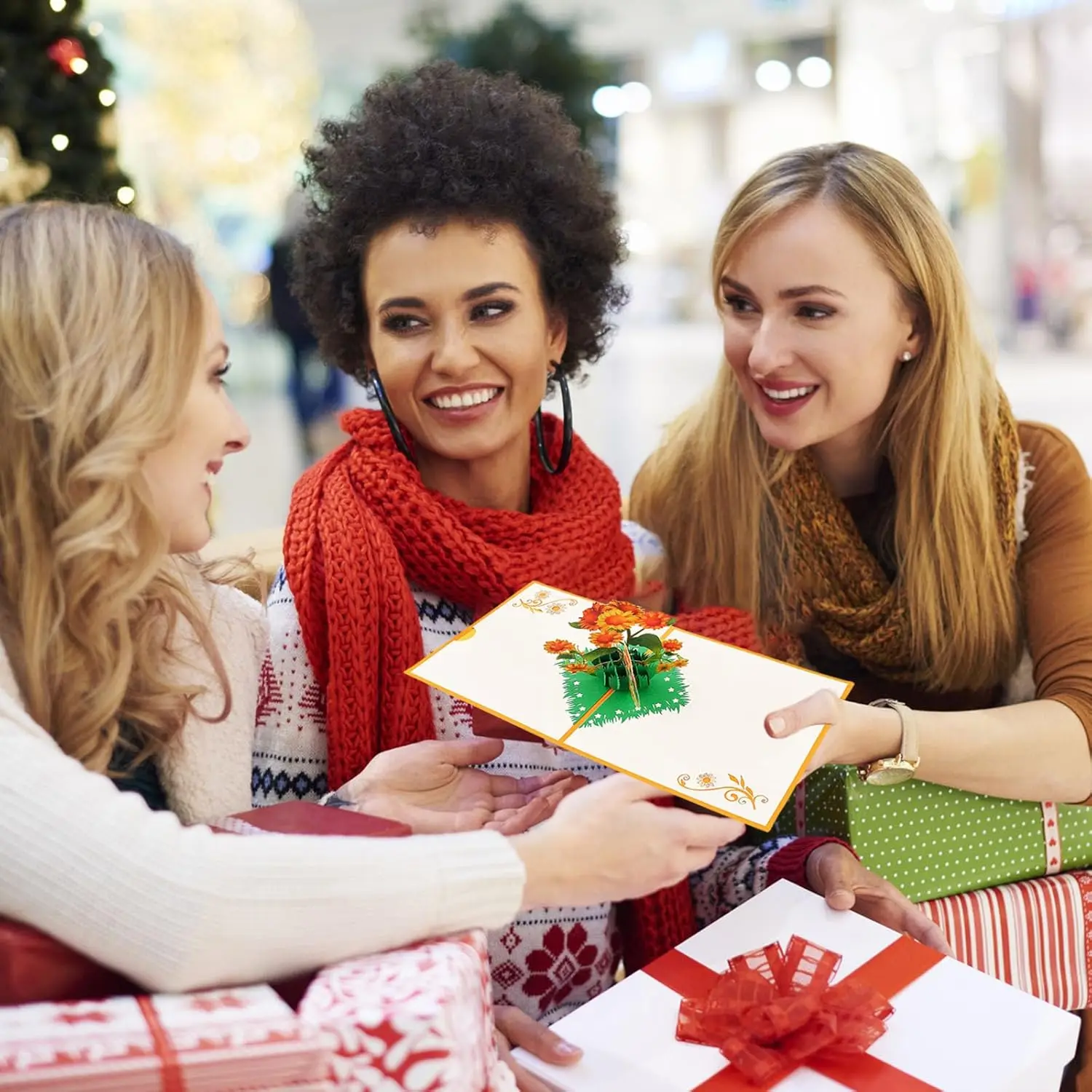 Tarjeta de flores emergente 3D, felicitación sorpresa para cumpleaños, graduación del día de la madre, Idea de regalo creativa única, girasoles, 1/2 Uds. - imagen 5