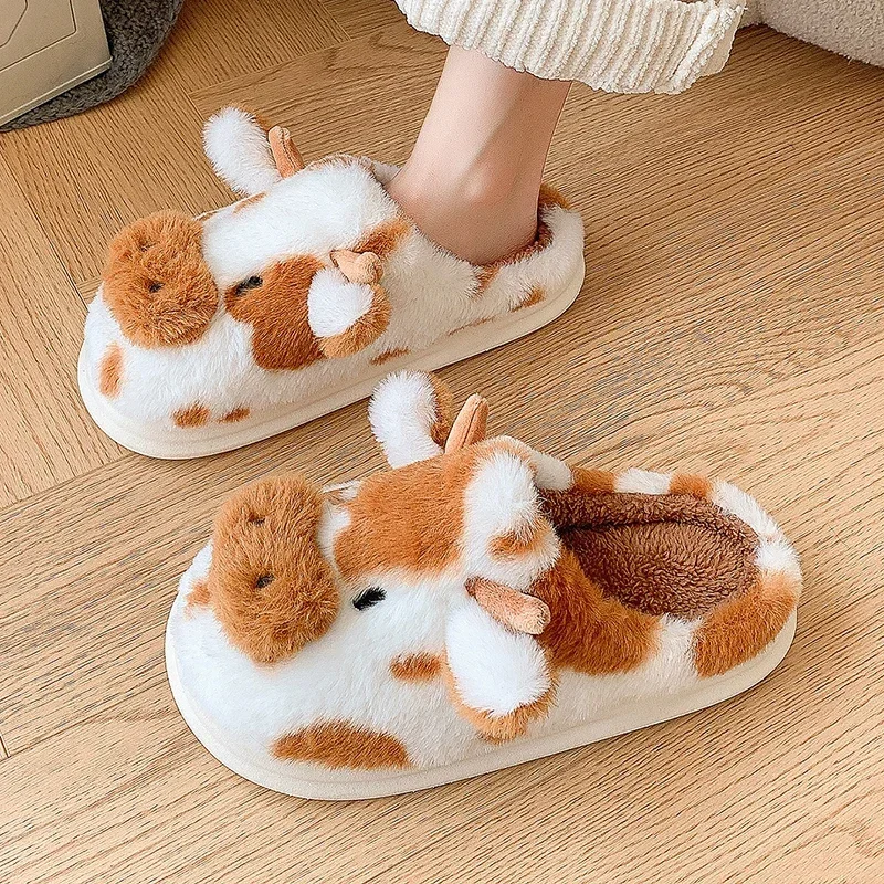 Zapatillas cálidas de invierno antideslizantes con punta cerrada - imagen 5
