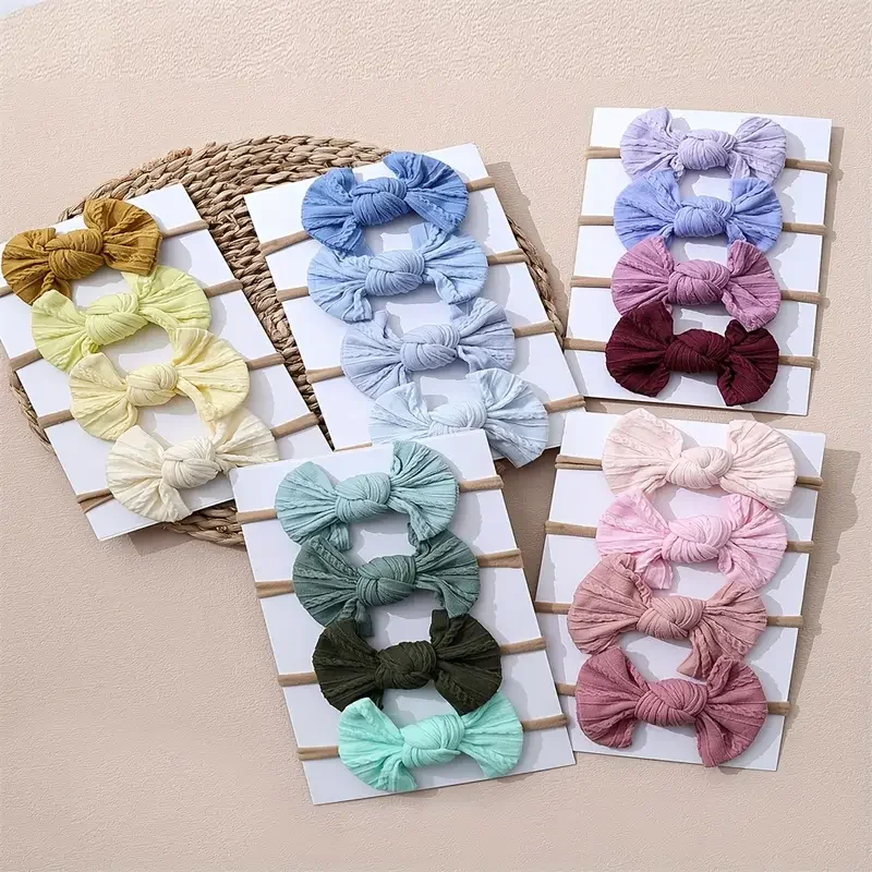 Diademas elásticas con lazo para bebé y recién nacidos - imagen 3