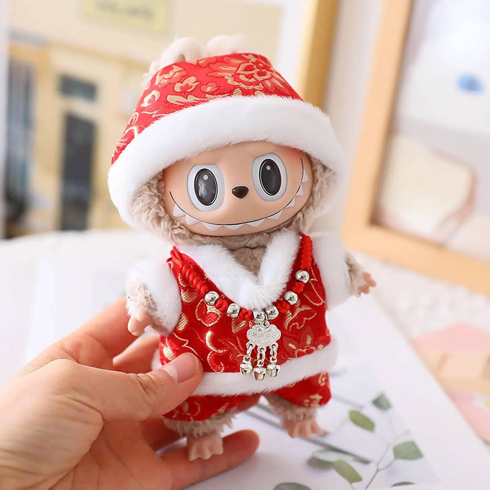 Doll Clothing Set for 15cm Doll with Detachable Accessories and Decorative Elements Doll Clothing Set for 15cm Doll with Detachable Accessories and Decorative Elements