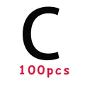 100pcs C