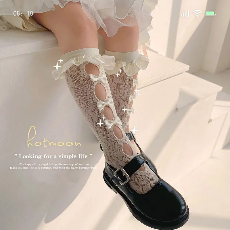 Calcetines de algodón con encaje para niños – Frescos en verano