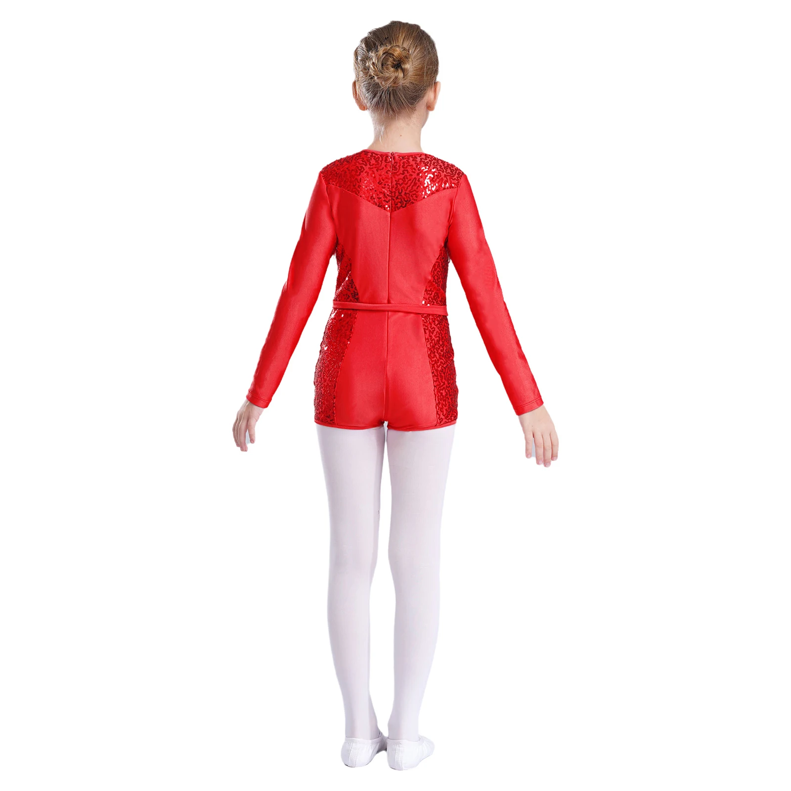 Mono de baile niña con lentejuelas y borlas - imagen 5