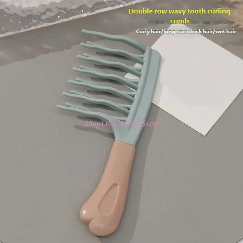 Peine masajeador con dientes ondulados para desenredar cabello - imagen 3