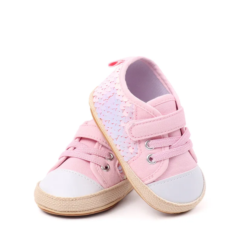 Nuevas zapatillas de deporte de primavera y otoño para niñas, zapatos ostentosos de suela suave antideslizantes para primeros pasos, zapatos informales para recién nacidos - imagen 3