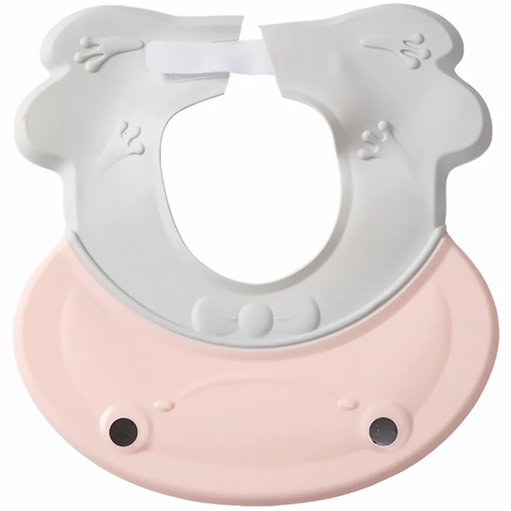 Gorro de ducha de bebé impermeable, gorro ajustable para lavar el cabello, Protector de oídos para niños pequeños, gorro de champú para baño, gorro de ducha para bebé 1 Uds. - imagen 2
