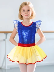 Disfraz de bailarina para niña con tutú de volantes