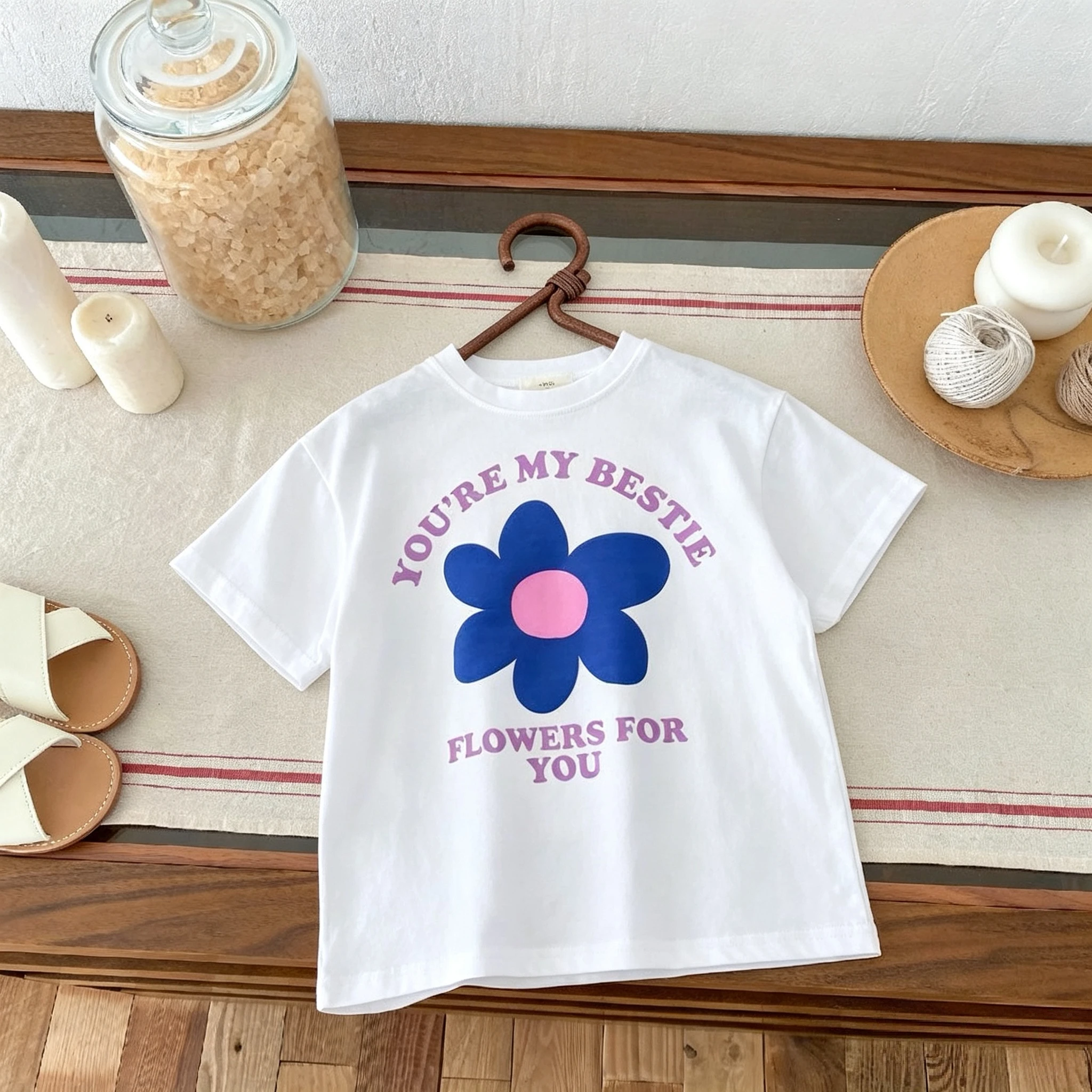 Camiseta de manga corta para niños con estampado de dibujos animados - imagen 4