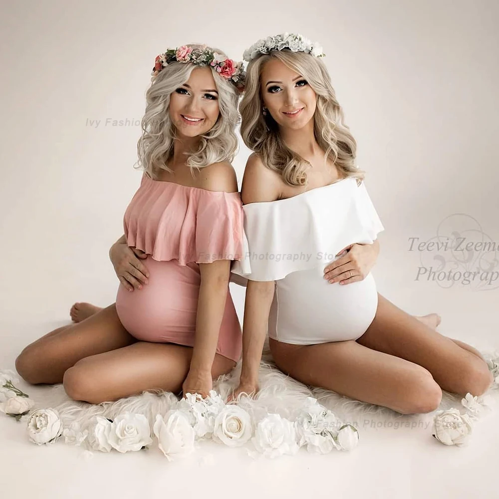 Body premamá con volantes elástico – Cómodo para el embarazo - imagen 5