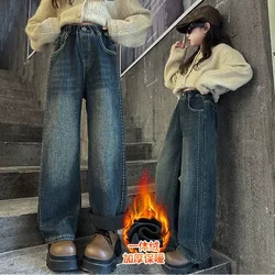 Pantalones vaqueros forrados polar para niños