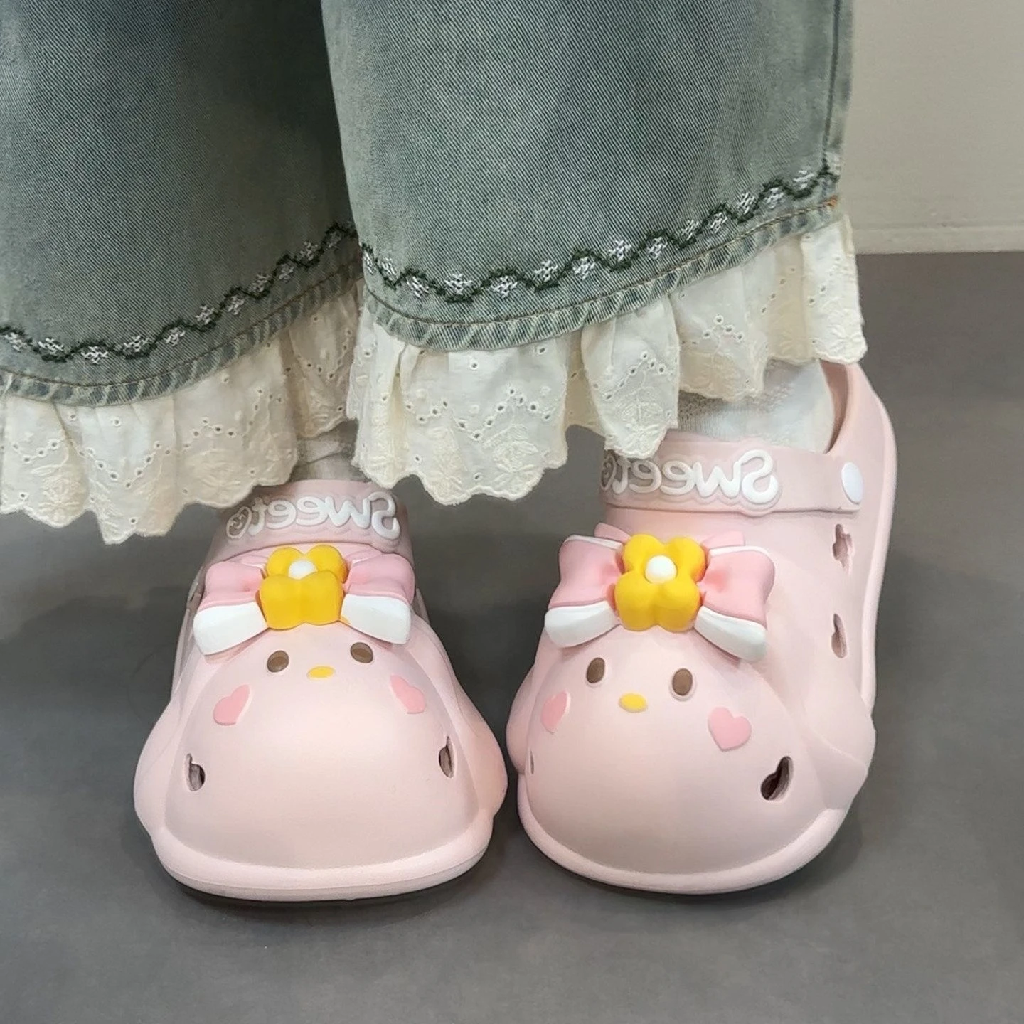 Sandalias de verano antideslizantes para niña con suela suave