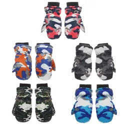 Guantes impermeables de camuflaje para niño – Manoplas de ski antip viento