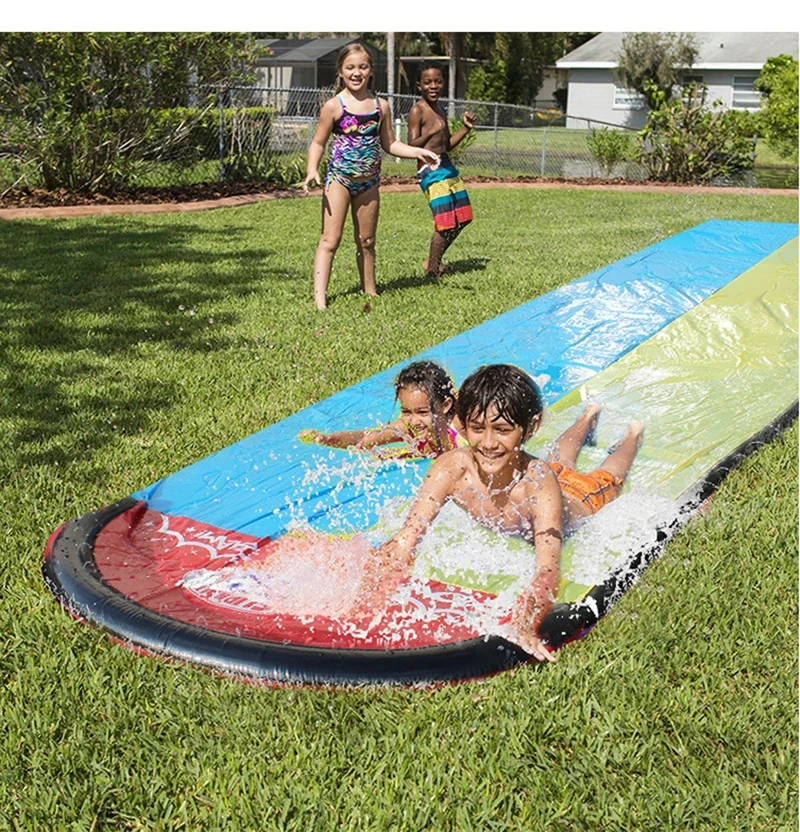 Juguetes inflables para patio al aire libre, tobogán de agua, juguete de agua para jardín de verano, amigo familiar, deslizadores de agua interactivos, regalo - imagen 2