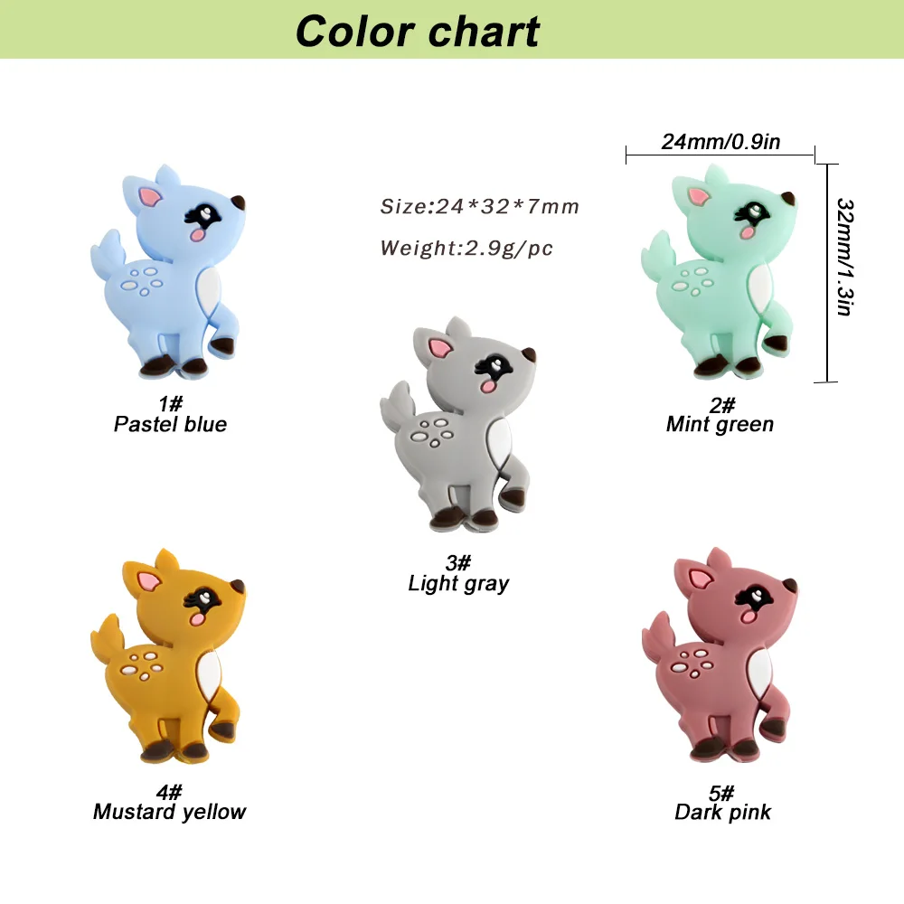 10pcs Deer Mix