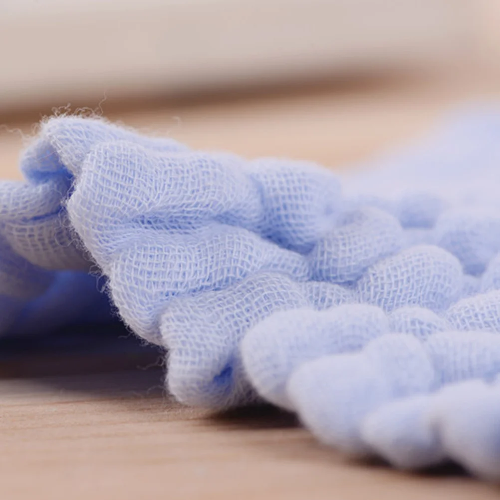 Toallas de mano de gasa de algodón para bebé, toallita suave absorbente para uso en la ducha, secado de manos y cuerpos, Color sólido, verde, amarillo y blanco, 5 uds. - imagen 5