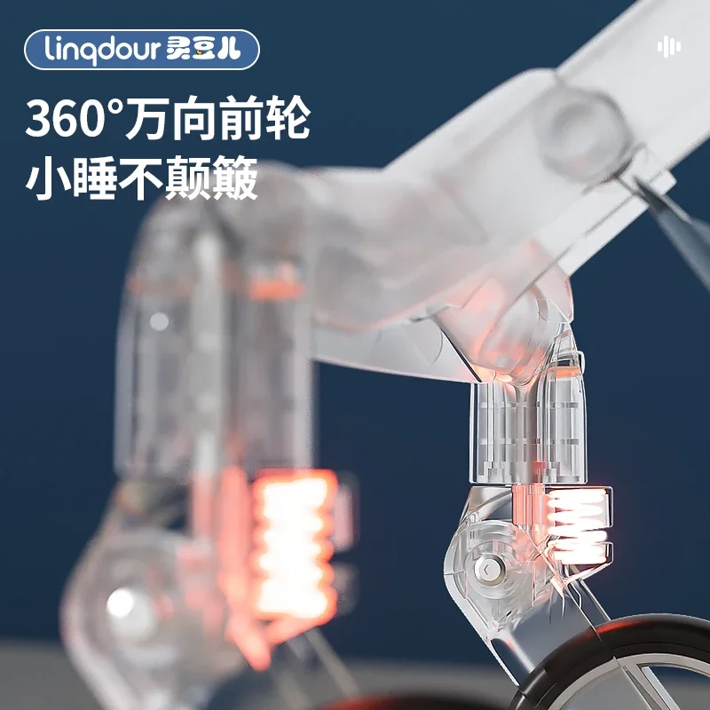 2025 Cochecito de bebé plegable portátil de alta visión para niños, puede sentarse en el cochecito de bebé tumbado para caminar al artefacto del bebé - imagen 5