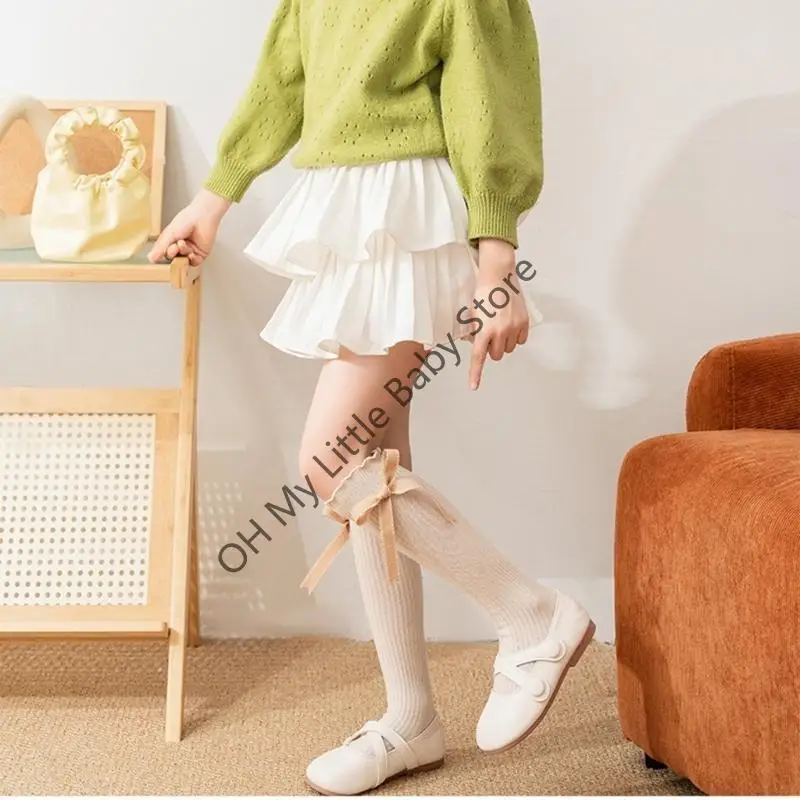 M76C Calcetines bota para Chica adolescente, calcetines transpirables 3 a 12 años, calcetines hasta pantorrilla