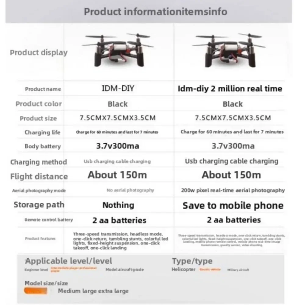Dron infantil con mando a distancia – Mini cuadricóptero RC para niños - imagen 5