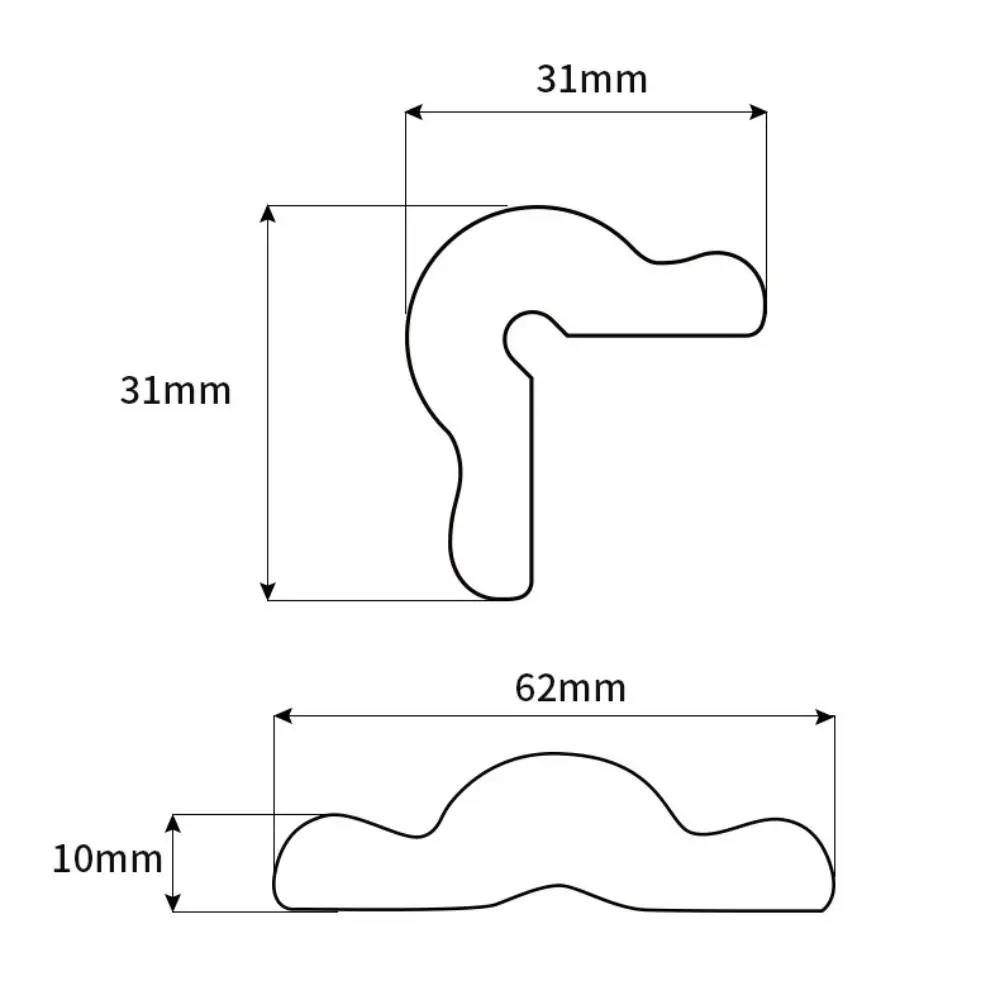 Práctica tira protectora de borde de escritorio de 2m, Protector de esquina de pared suave de seguridad, parachoques de espuma con patrón Digital de dibujos animados gruesos para mesita de noche - imagen 4