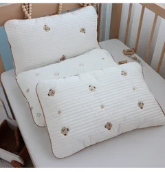 Funda para almohada bebé algodón transpirable absorbente suave
