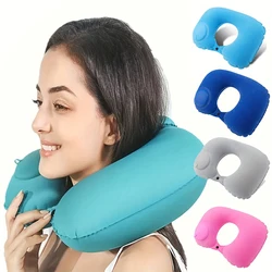 Almohada cervical infantil inflable para viajes y camping