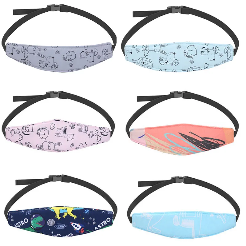 Asiento de coche, correa de soporte para la cabeza de bebé, cochecito ajustable para niños, correas de alivio del cuello, almohada, reposacabezas para niños pequeños, cinturón de sujeción para silla de coche para dormir - imagen 4