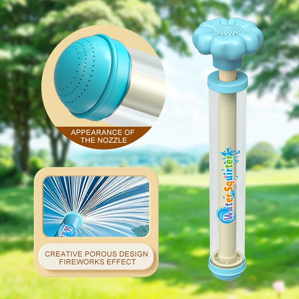 1/3 Uds. Tipo de empuje de verano fuegos artificiales divertidos juguete de pulverización de chorro de agua fuegos artificiales pistola de agua salpicaduras de agua accesorios para festivales juguetes al aire libre - imagen 2