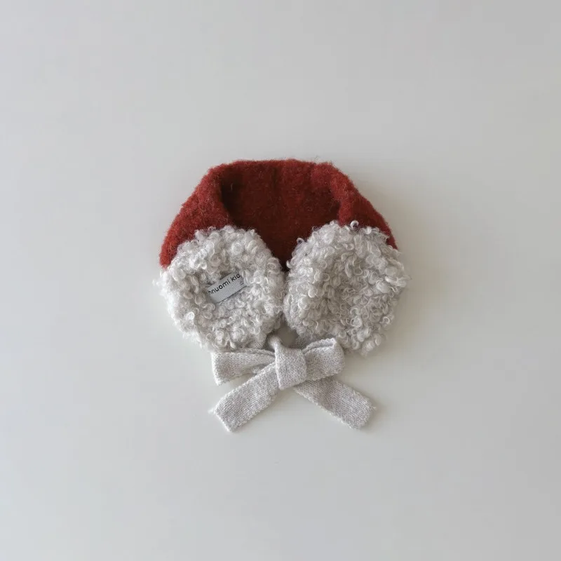 Orejeras coreanas de punto con cordones – Felpa cálida para invierno - imagen 5