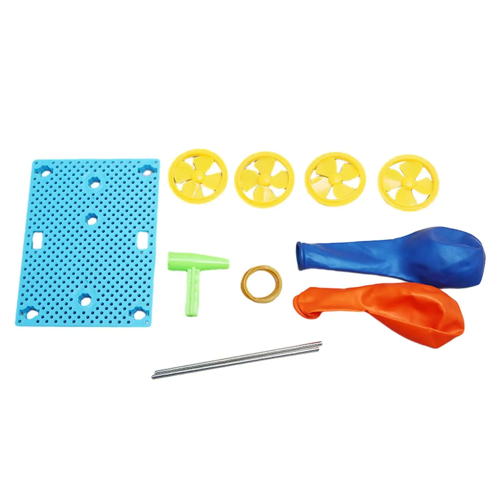 DIY Balloon Launcher Toy Assembly 3D Puzzles Balloon Powered Car Early Educational for Girlfriend Friends Women Students Couples