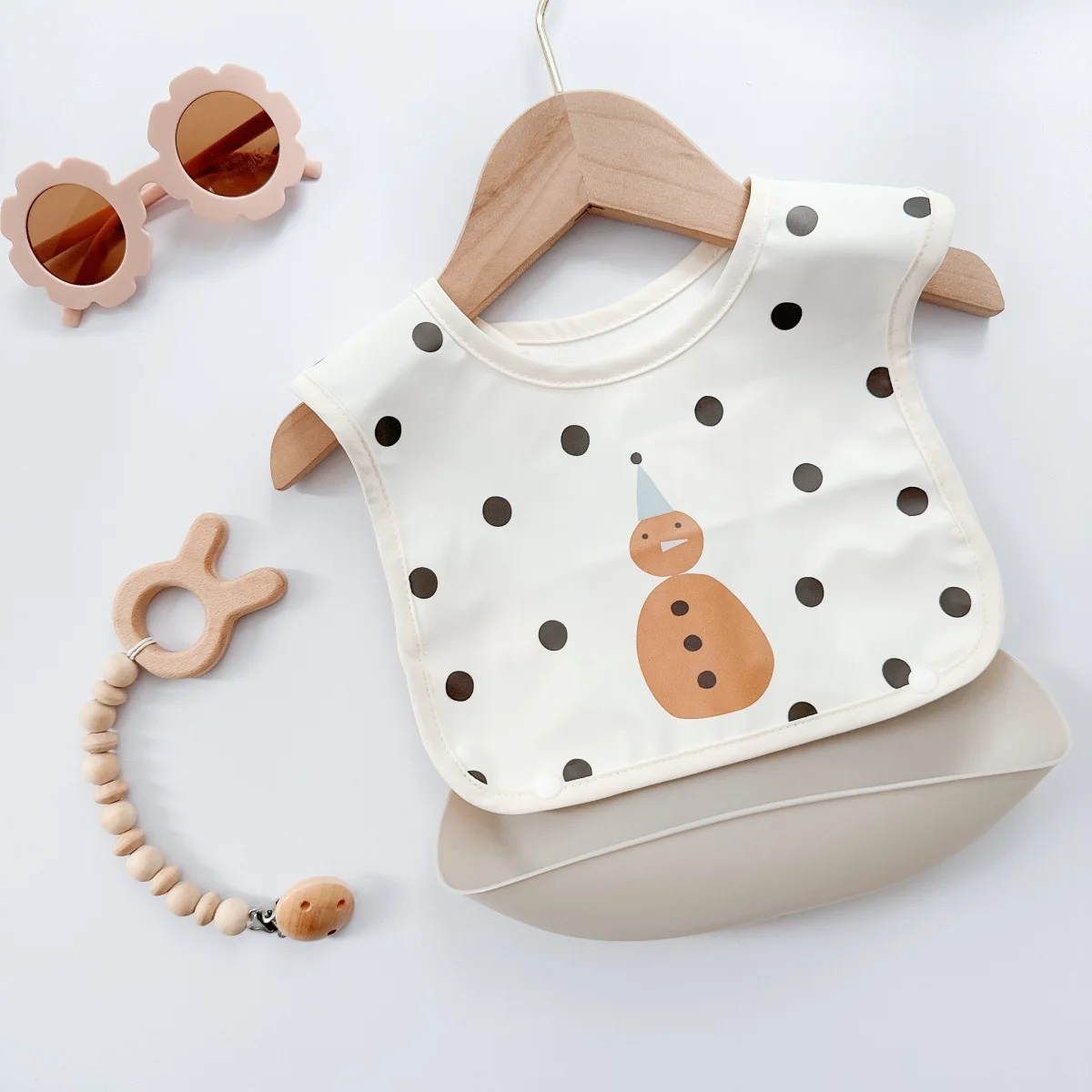 Babero de silicona para niños, Baberos de alimentación de bebé para recién nacidos, toalla de Saliva suave y extraíble de PU, accesorios impermeables a prueba de suciedad para bebés - imagen 2