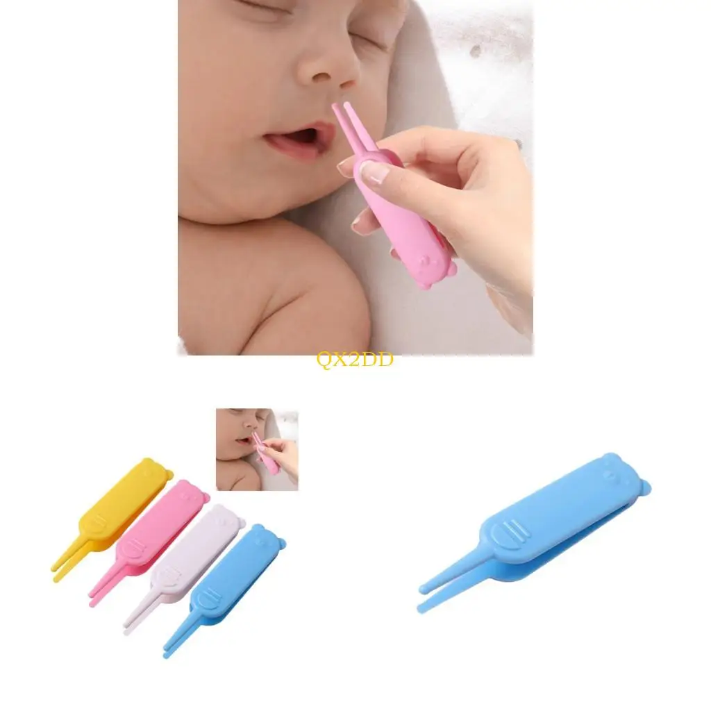 QX2D Gentle Baby Nasal Nasal Cleaner Nariz plástico suave Camiseta ergonómica Tweez