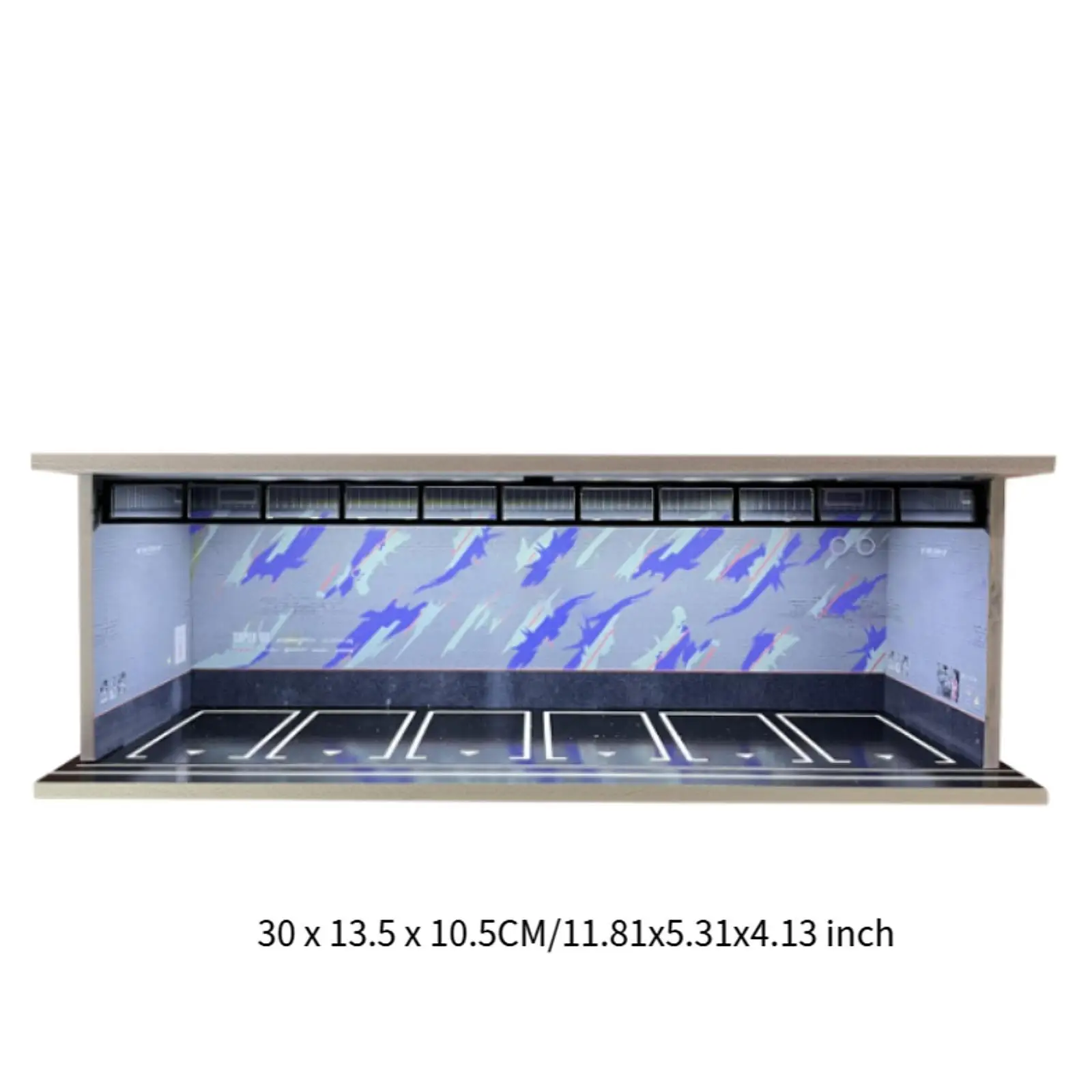 1/64 Scale Diecast Model Car Display Case Diecast Car Showcase Car Garage Display Case for Toy Cars Sports Car Collectors Gifts