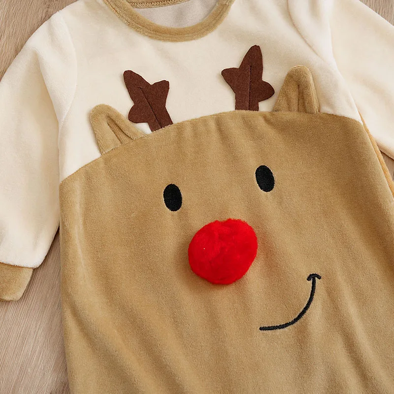 Pelele de Navidad en franela suave unisex para bebé - imagen 4