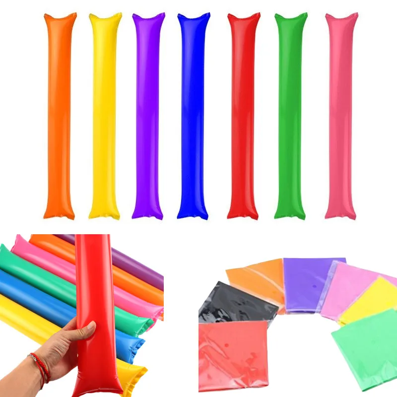 24 Uds. Juguete inflable Cheerstick, palos para animar, palo de globo, palillo para animar, fabricante de ruido, globo, regalo de fiesta de concierto
